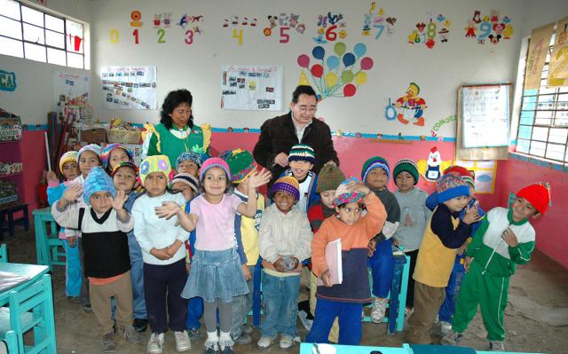 Children at José Galvito Preschool in Collique, Peru