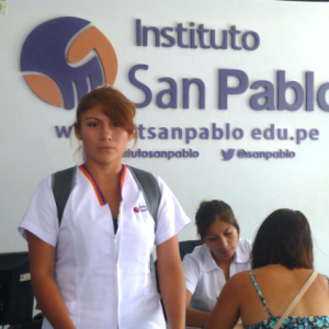 Sheylla at the Instituto San Pablo